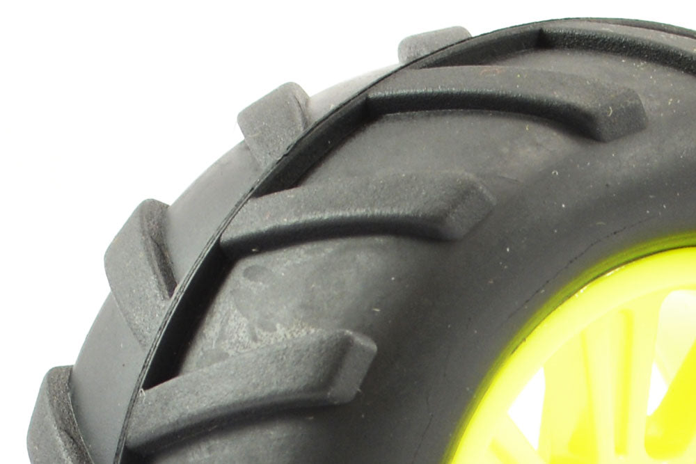 FTX COMET MONSTER TRUCK REAR MOUNTED TYRE & WHEEL YELLOW