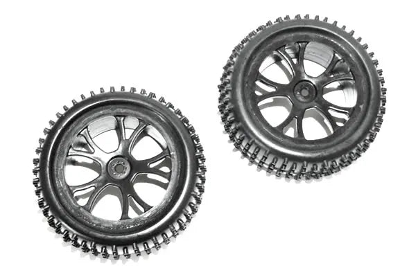 FTX Vantage Front Buggy Wheels/Tyres Black (2)