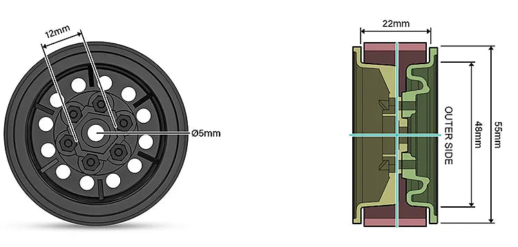 Gmade 1/10 GS02F Buffalo Pickup TS Kit