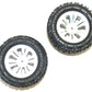 FTX Carnage Mounted Wheel/Tyre - White(2)