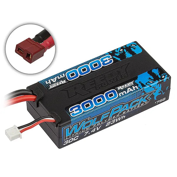 Reedy Wolfpack Lipo 3000mAh 30C 7.4V Shorty T-Plug