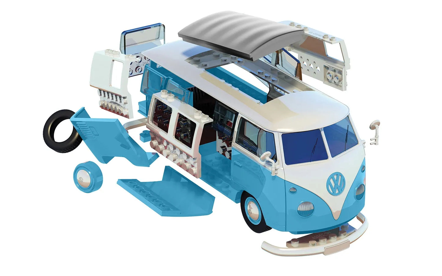 QUICKBUILD VW Camper Van Blue