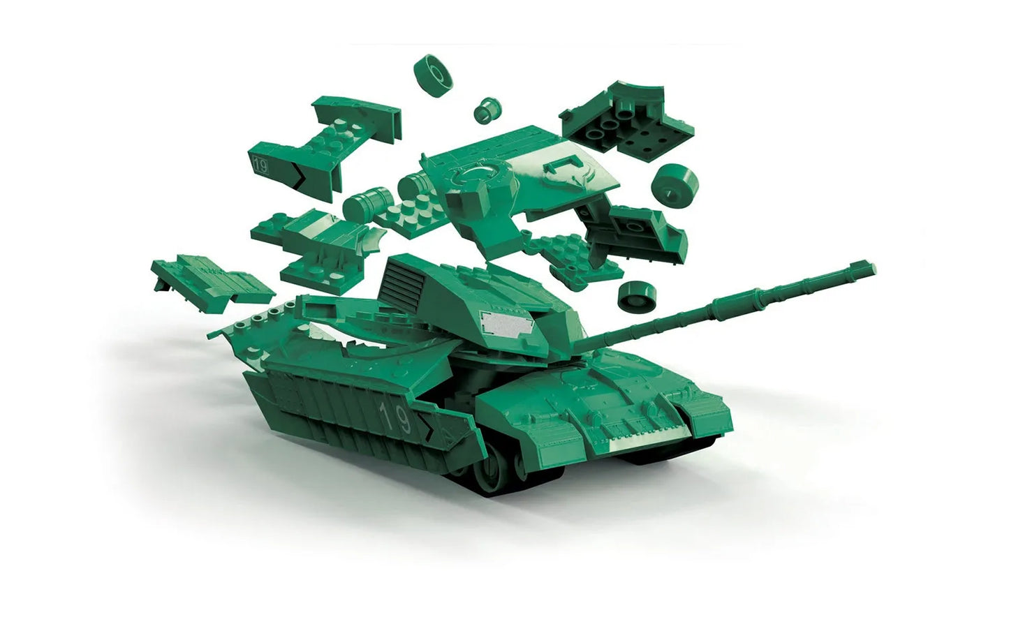 QUICKBUILD Challenger Tank Green