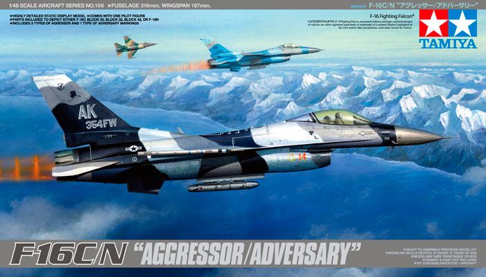 Tamiya 1/48 F-16C/N Aggressor Scale Kit