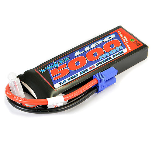 Voltz 5000mAh 2s 7.4v 50c Lipo - EC5